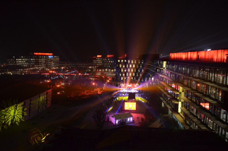 11.11日夜色中的阿里西溪园区